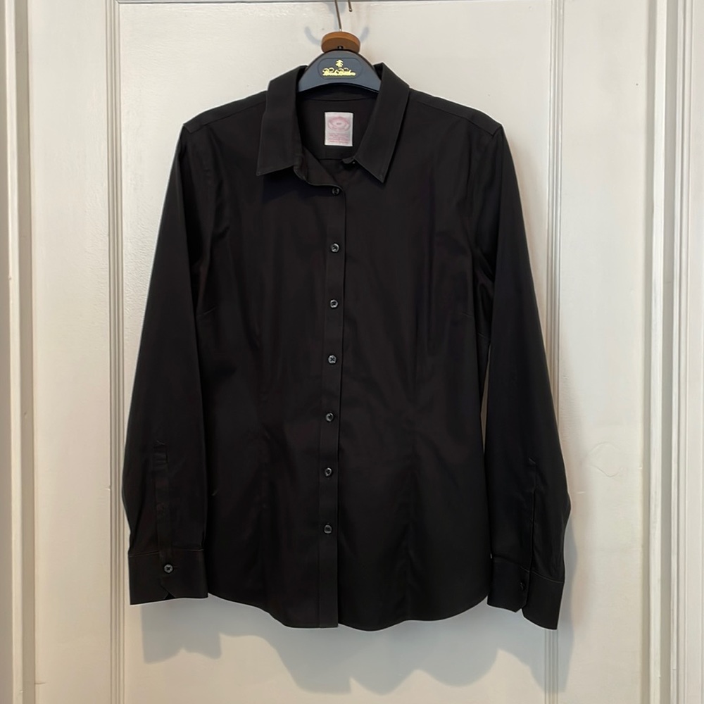 Brooks Brothers Petite Non-Iron Tailored-Fit Stretch Supima Cotton Dress Shirt